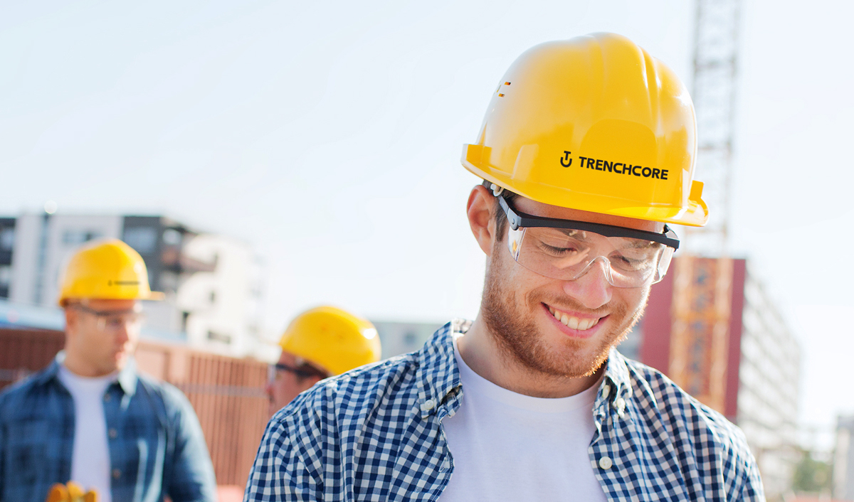 TrenchCore Logo on Hard Hat